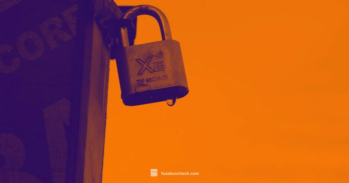 Locking a Fuse Box - FuseBoxCheck