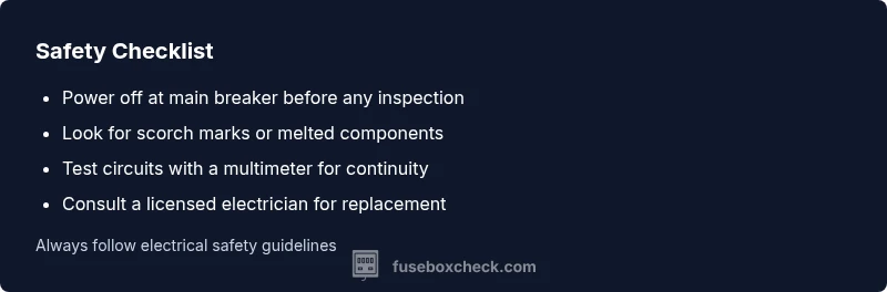 Tailwind styled fuse box safety checklist