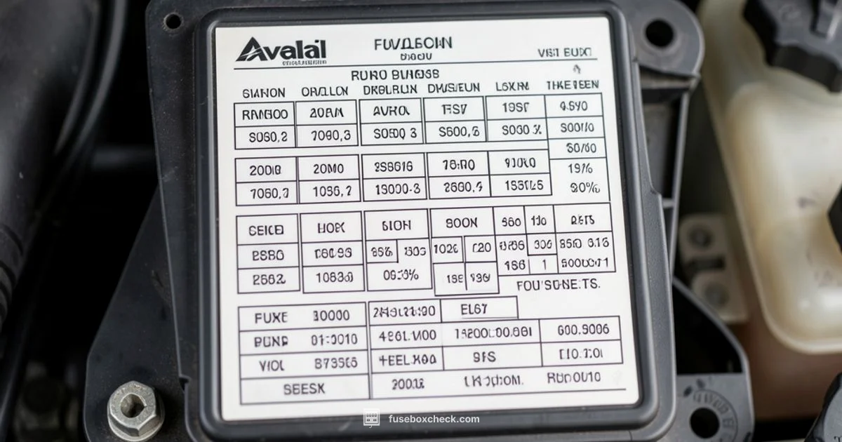 Avalon Fuse Box Diagram Avalon Fuse Box Diagram - FuseBoxCheck