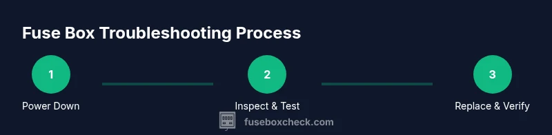 Process diagram for fuse box troubleshooting