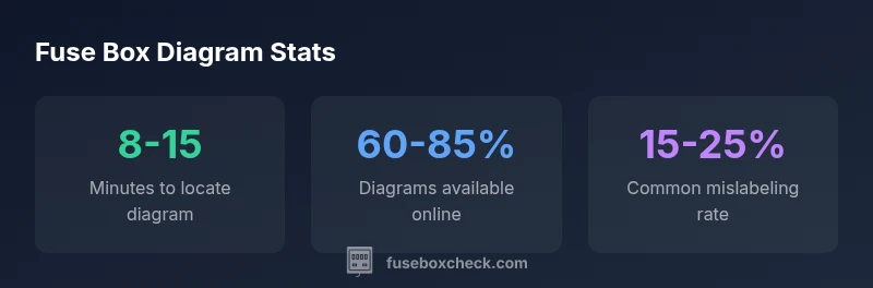 Infographic showing fuse box diagram availability and time to locate for 2004 Beetle