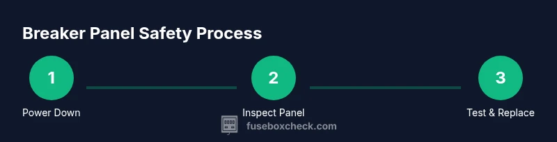 Process flow of breaker panel safety steps