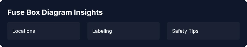 Infographic showing fuse box diagram insights for the 2024 F-350