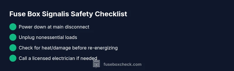 Checklist: fuse box signalis safety steps
